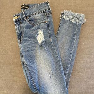 Express Jeans Mid Rise Cropped Legging Size 6